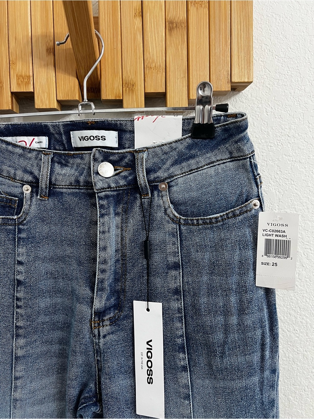 Vigoss Indigo Straight-Leg Capri Jeans - Picture 3 of 3